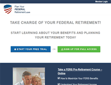 Tablet Screenshot of fers-route-to-retirement.com